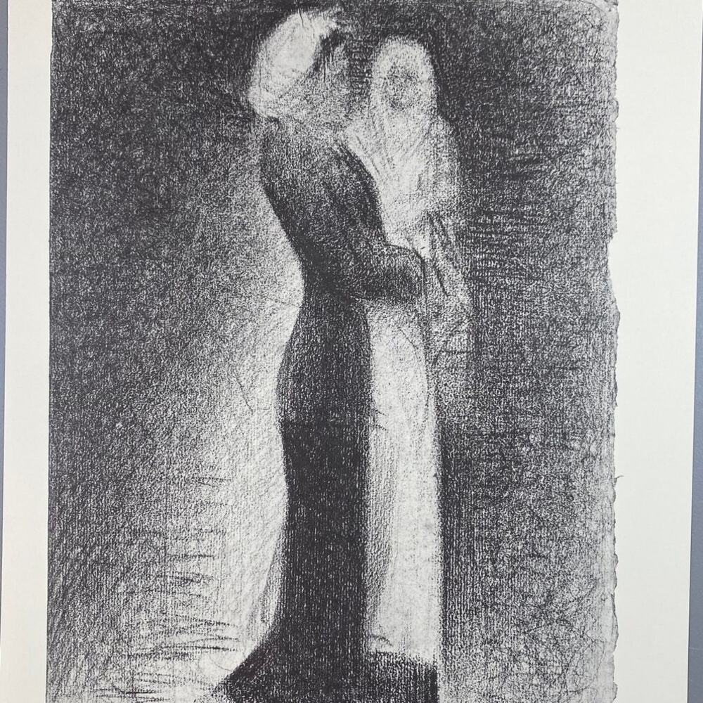Georges Seurat, Nursemaid with Infant, Drawing, Print, Art, ~ 240623-WH 595